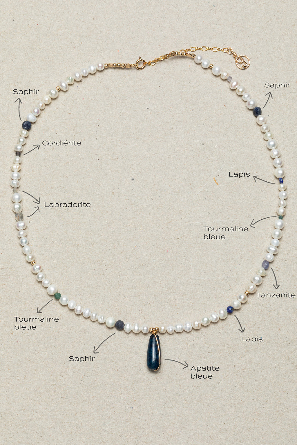 Joumana Necklace - Azure
