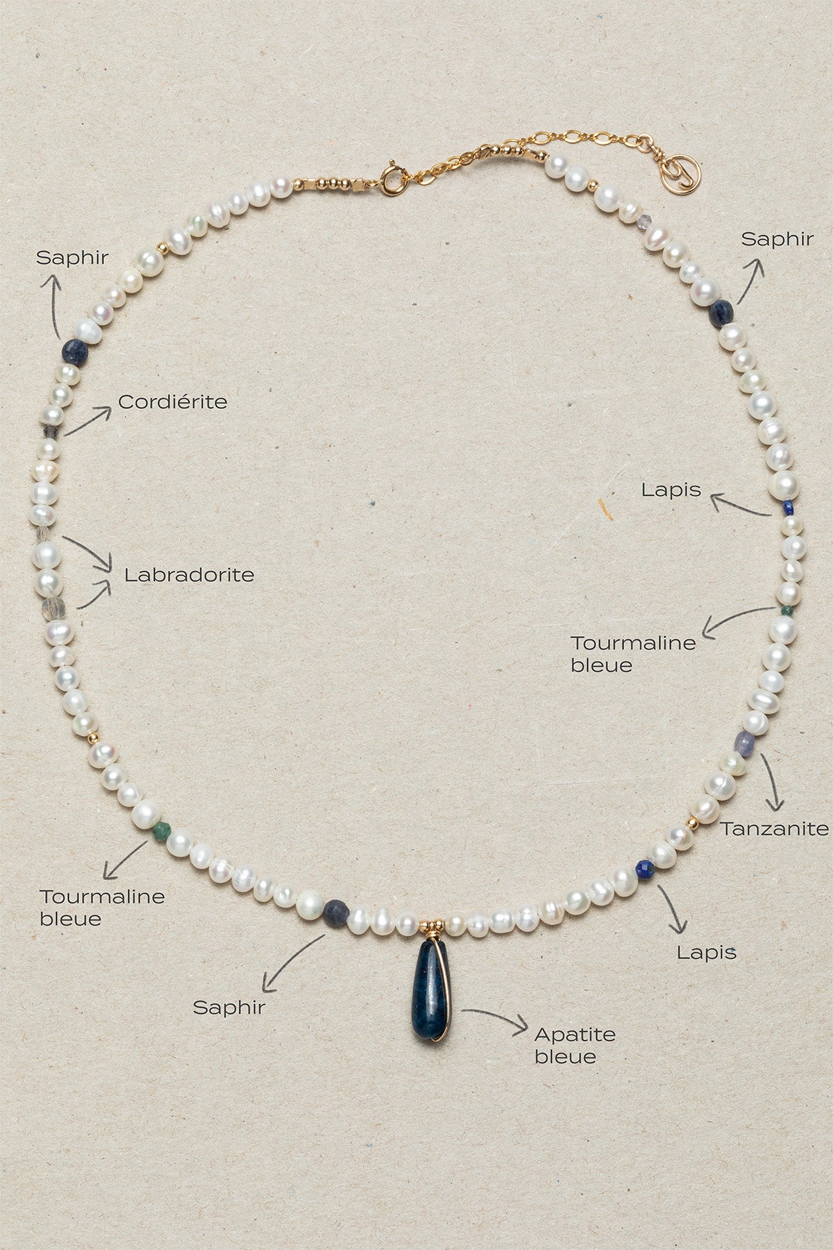 Joumana Necklace - Azure