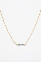 Théa short necklace - Sapphire