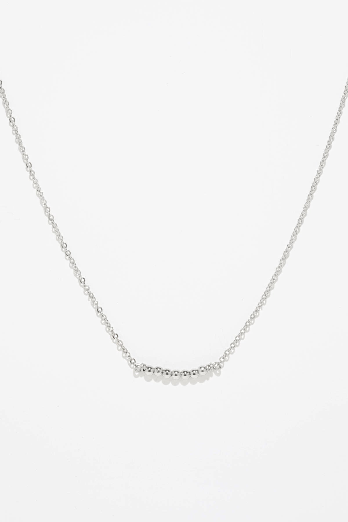 Collier court Théa - Argent