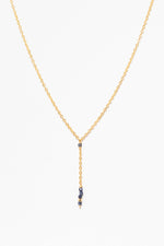 Théa long necklace - Sapphire