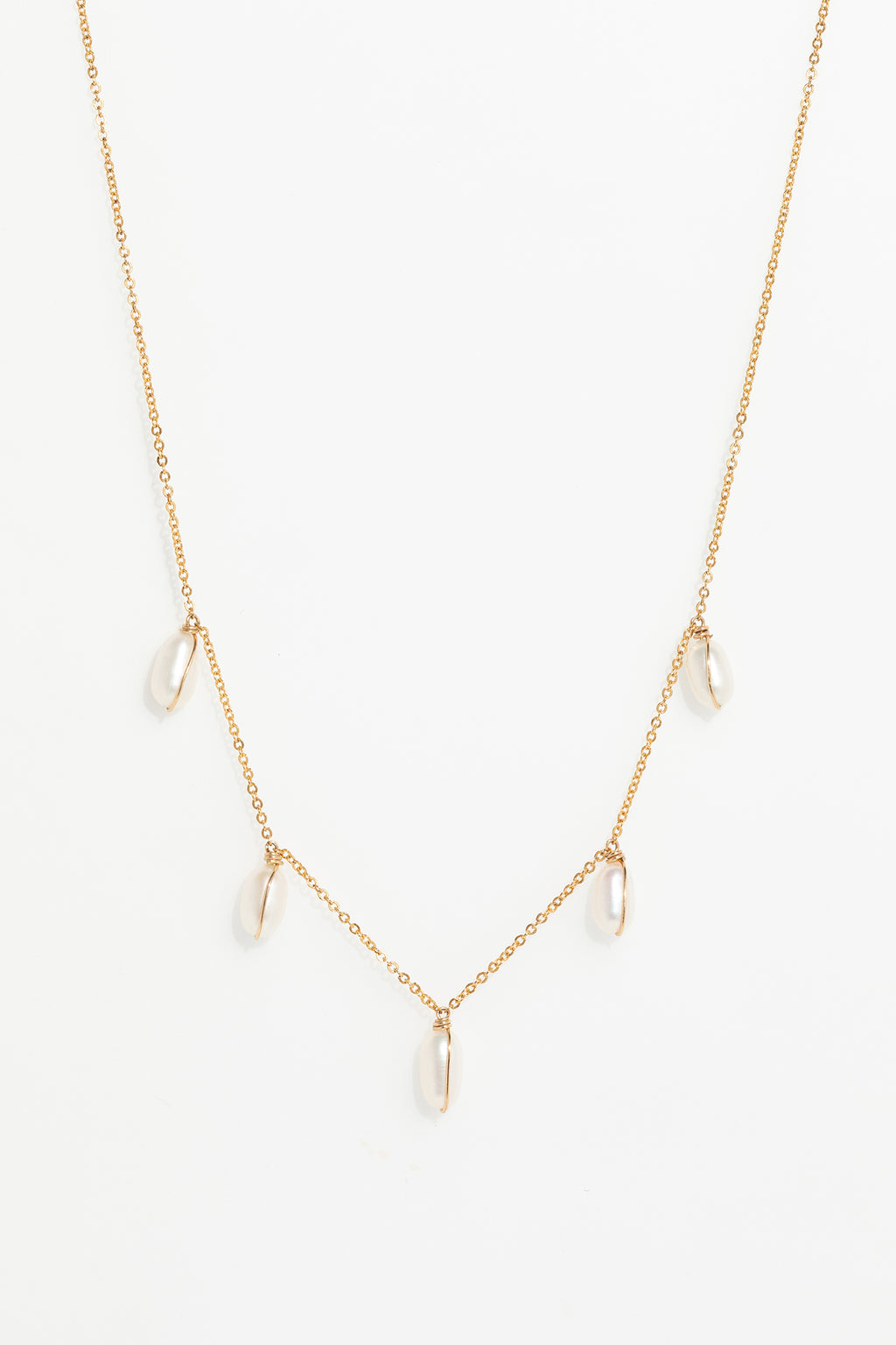 Embracing necklace - Cultured pearls