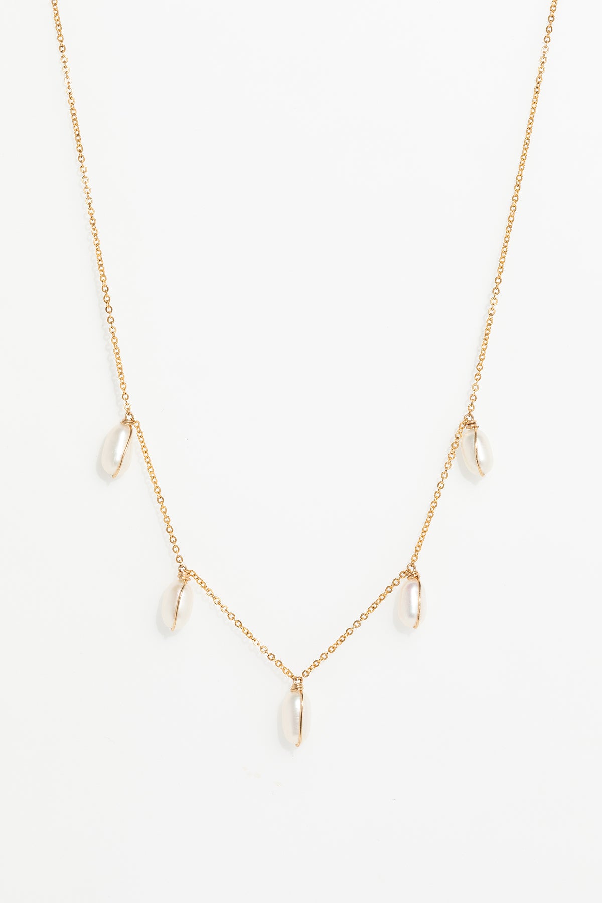 Embracing necklace - Cultured pearls