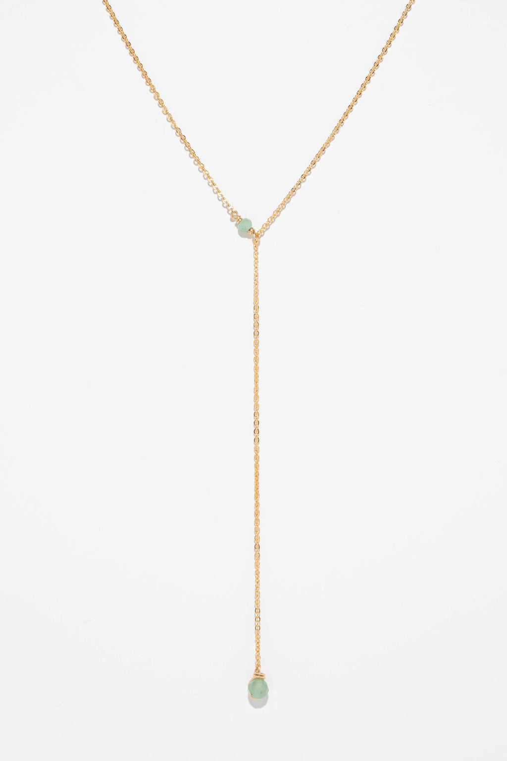 Stella Reversible Necklace - Emerald/Aventurine
