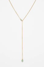 Stella Reversible Necklace - Emerald/Aventurine
