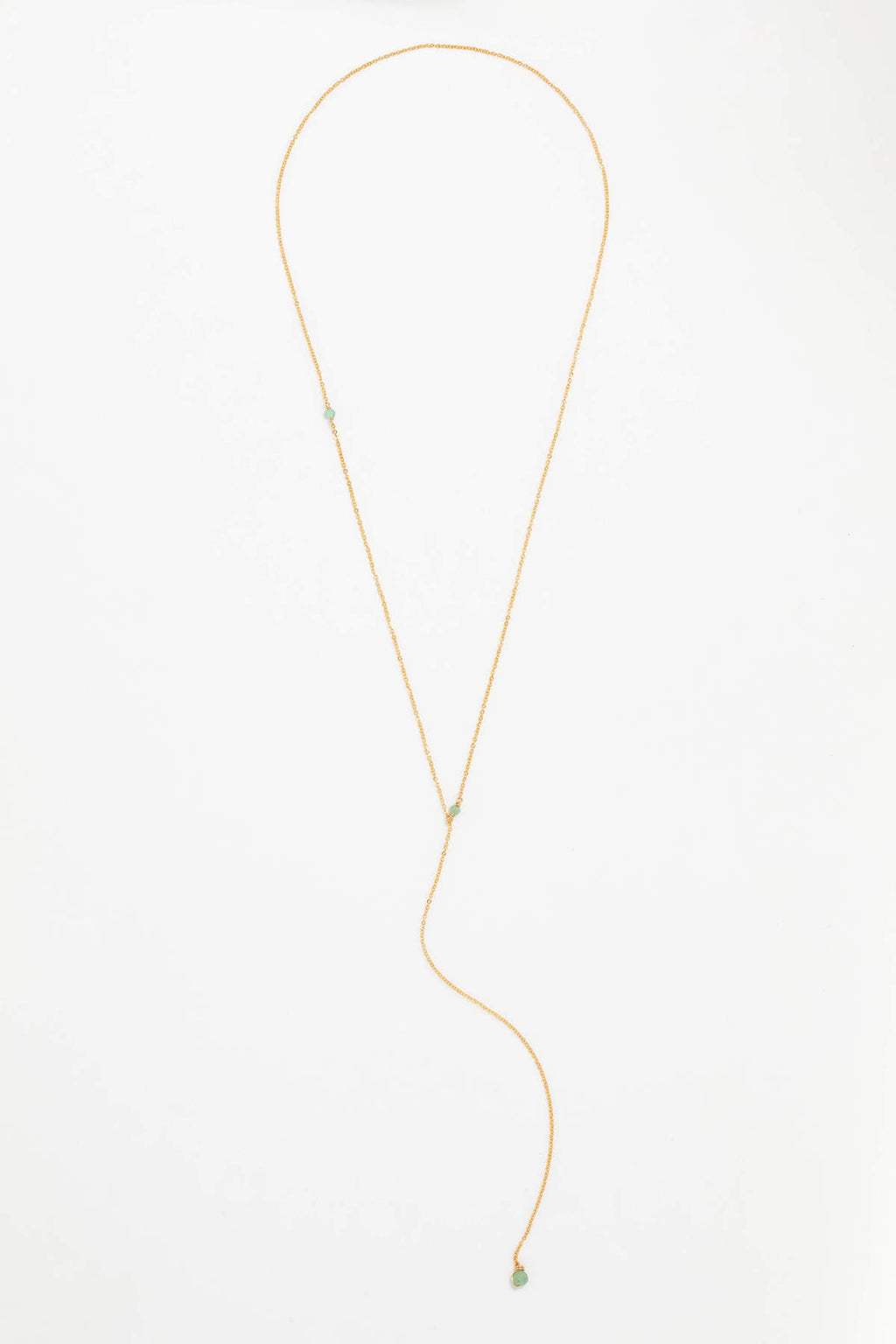 Stella Reversible Necklace - Emerald/Aventurine
