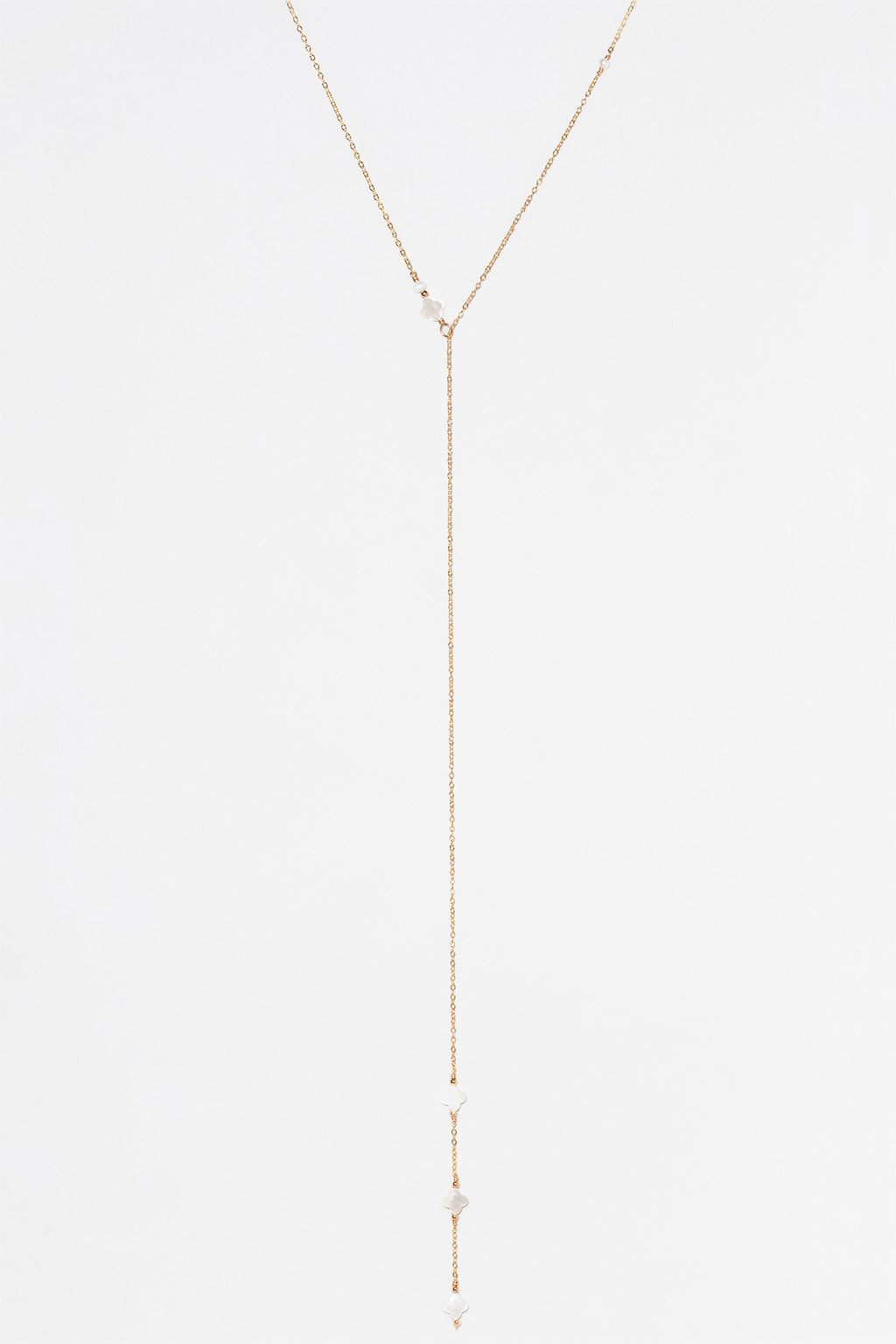 Swan Adjustable Necklace - Mother of Pearl