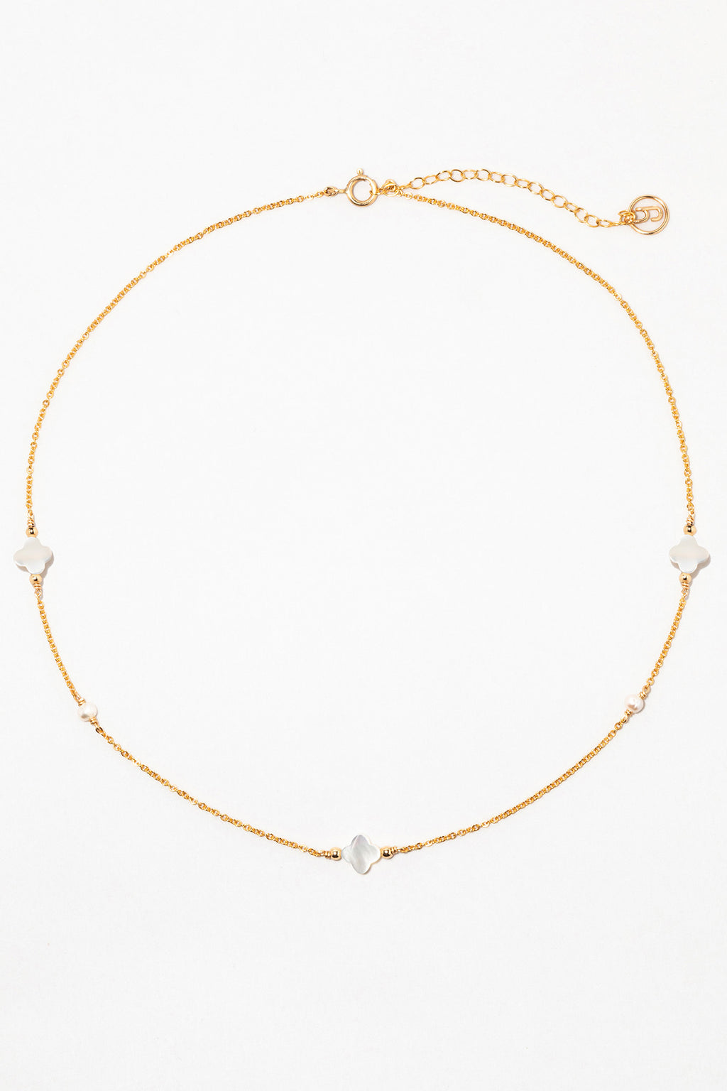 Swan Necklace Bracelet - Mother of Pearl