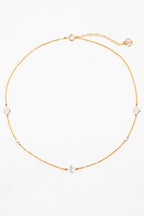 Swan Necklace Bracelet - Mother of Pearl