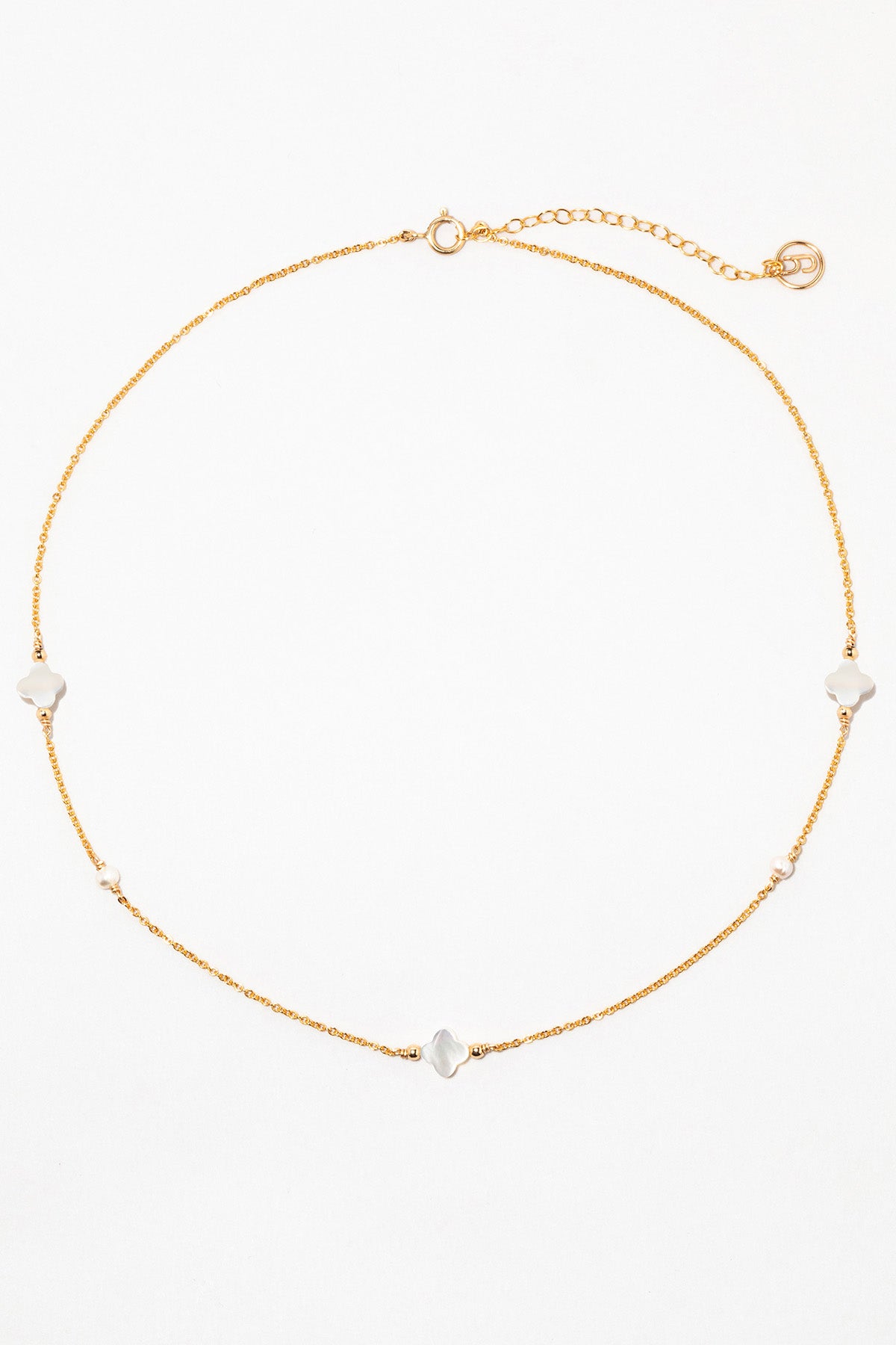 Swan Necklace Bracelet - Mother of Pearl