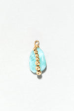 Cowrie Pendant - Larimar