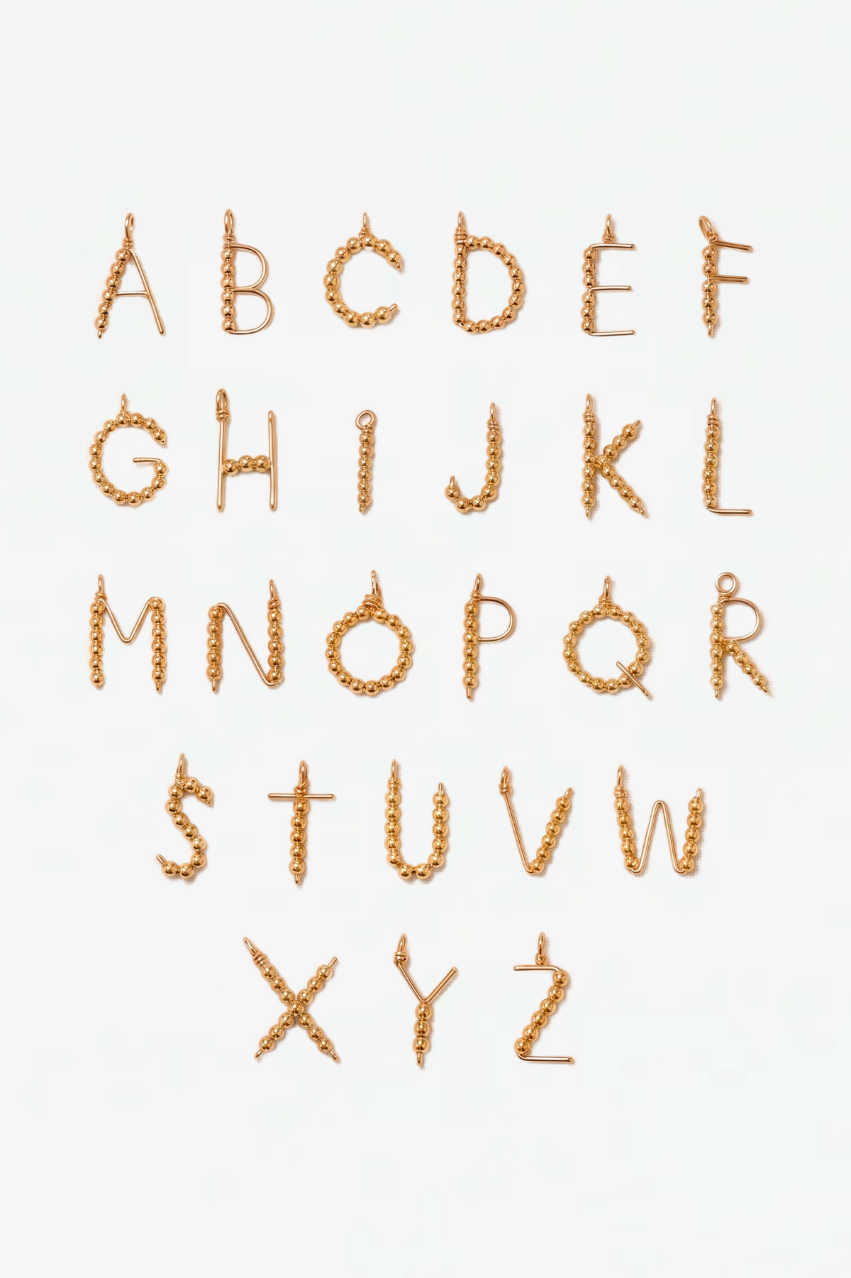 Woven Letter - Gold