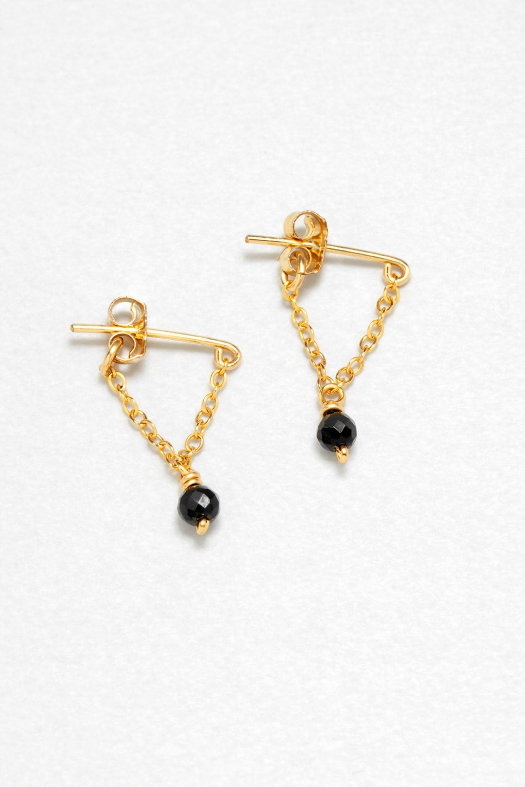 Chain earrings - Agate