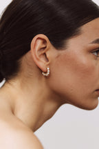 Créoles Bouton - Cultured pearls