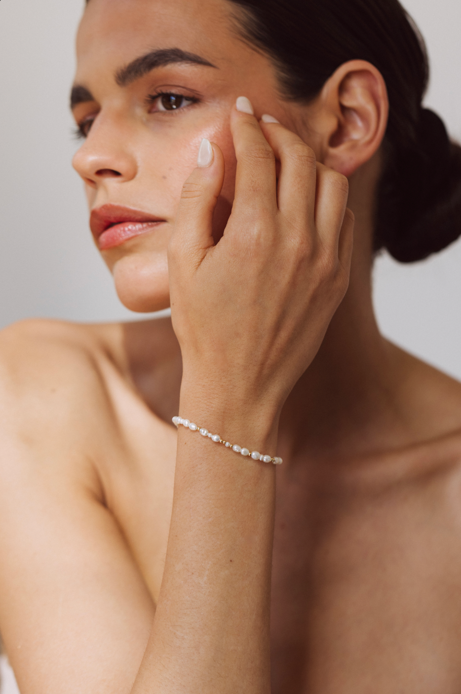Rice Grain Necklace &amp; Bracelet Set
