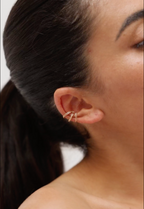 Faux triple conch piercing - Eclat