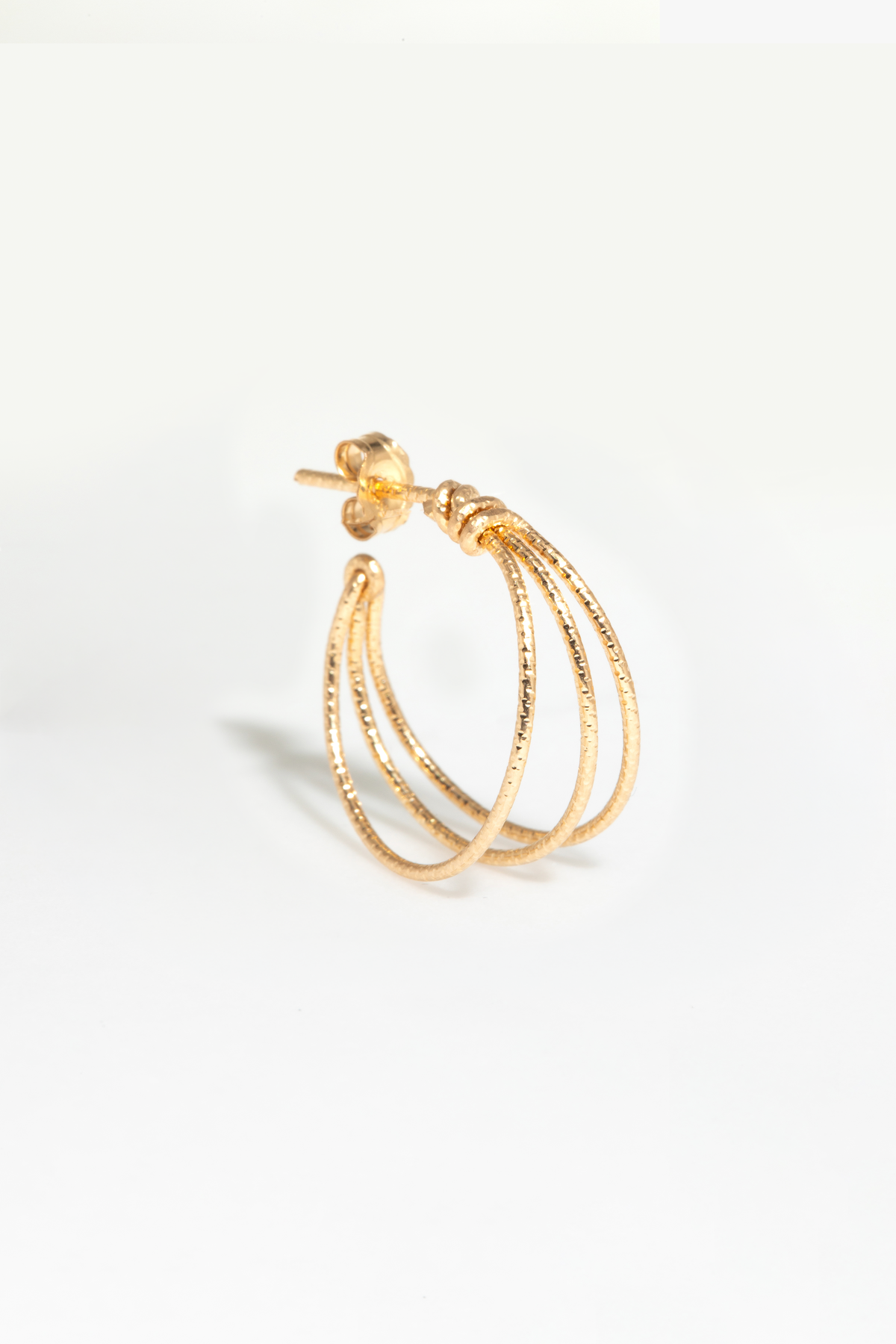 Small Triple Hoops - Sparkling