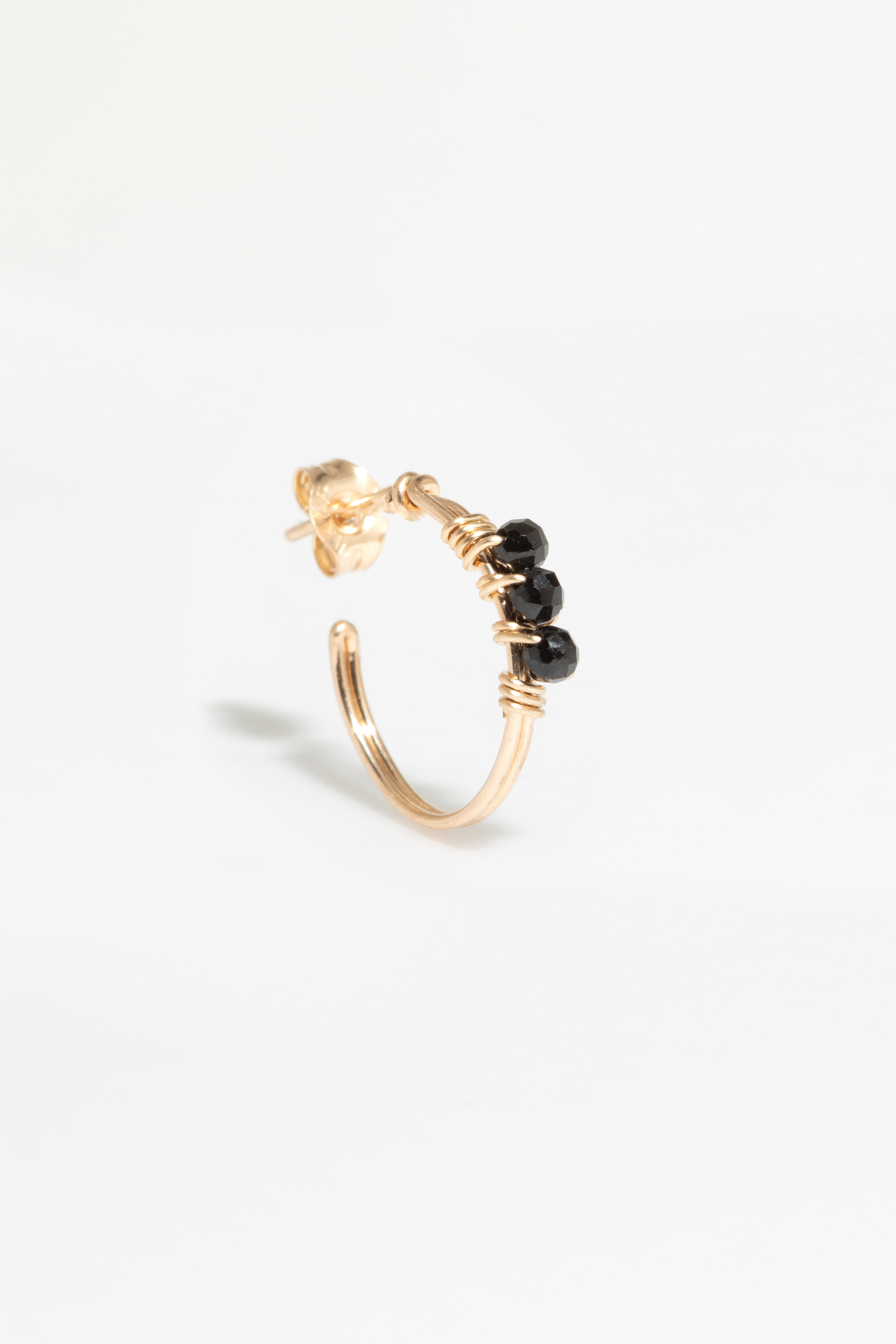 Thea Creole Hoop Earrings - Spinel