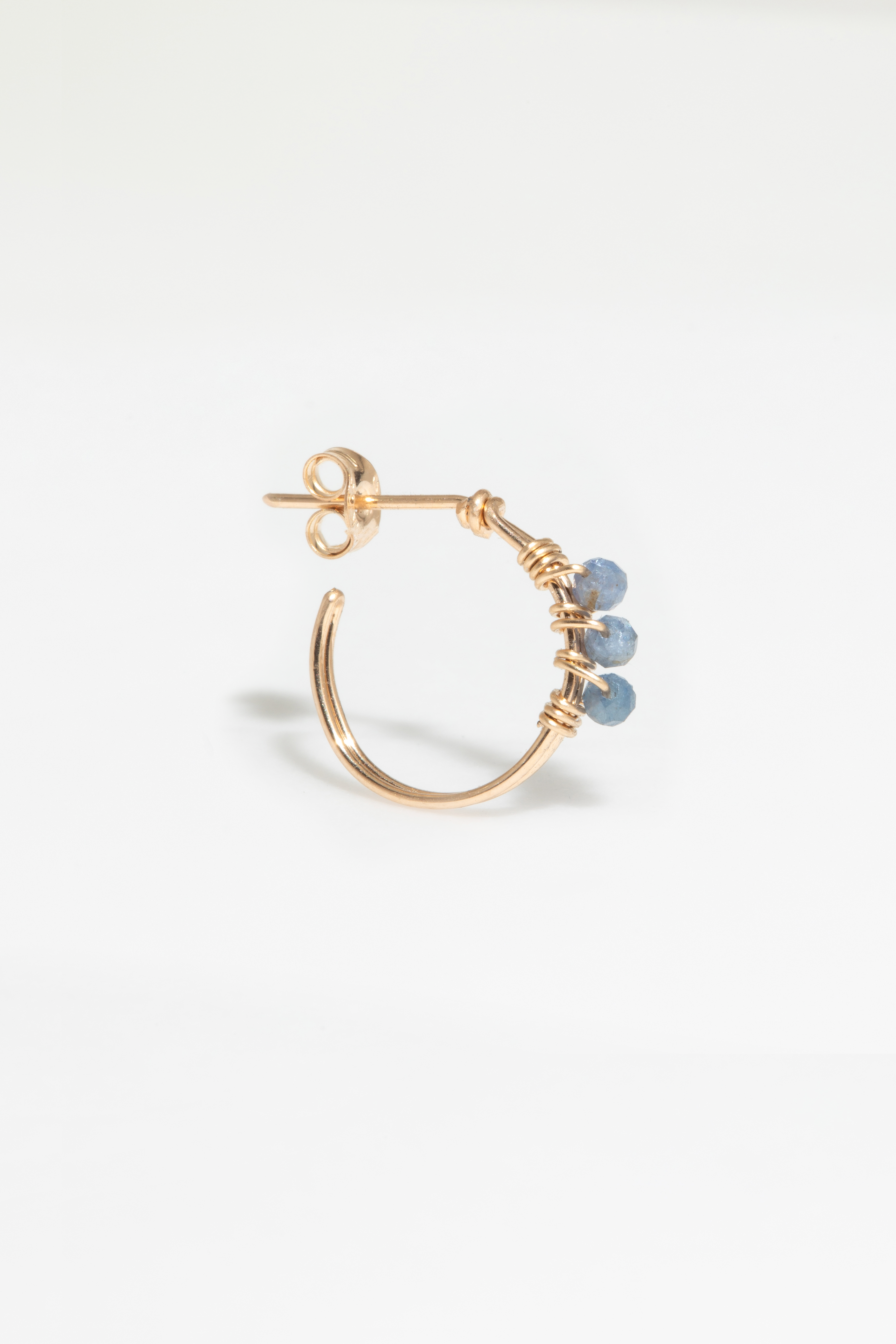 Théa Creole Earrings - Sapphire