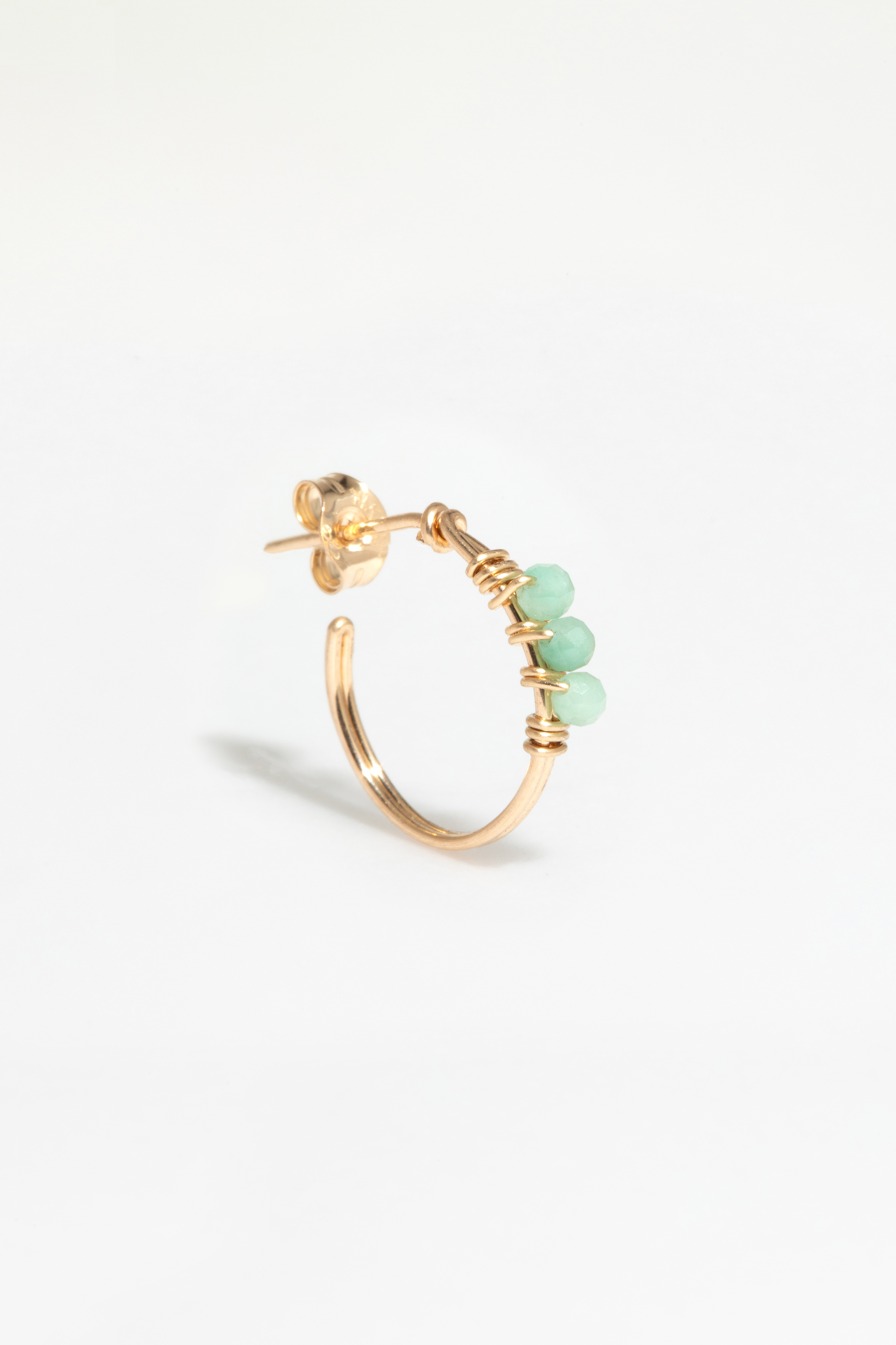 Théa Hoop Earrings - Emerald