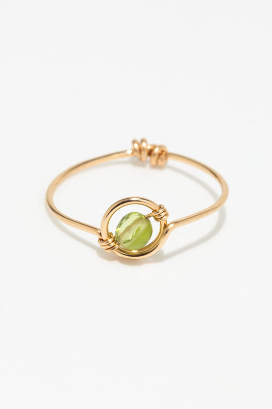 Swan Ring - Peridot