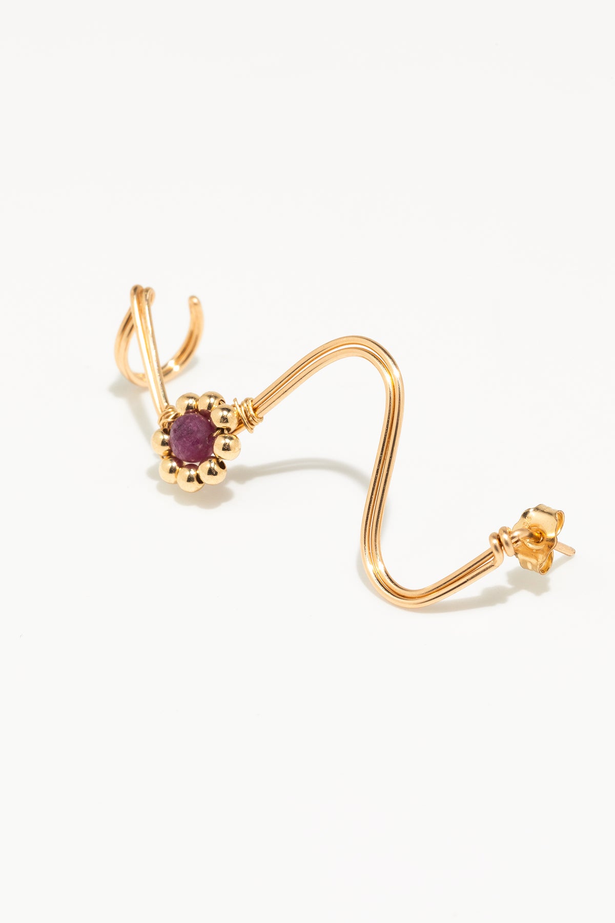 Daisy Ruby Earring