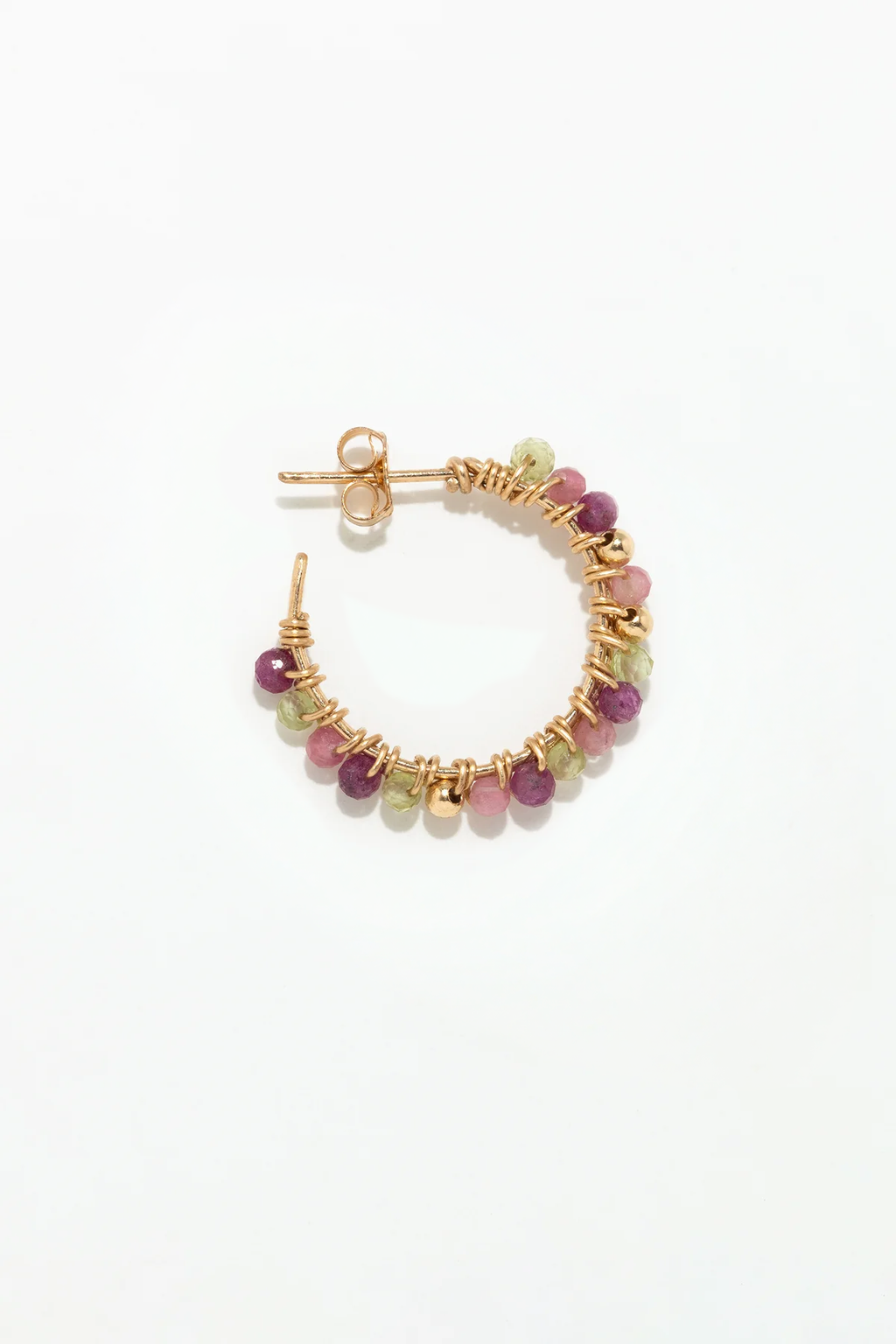 Medium-sized Frida Creole earrings - Liberty