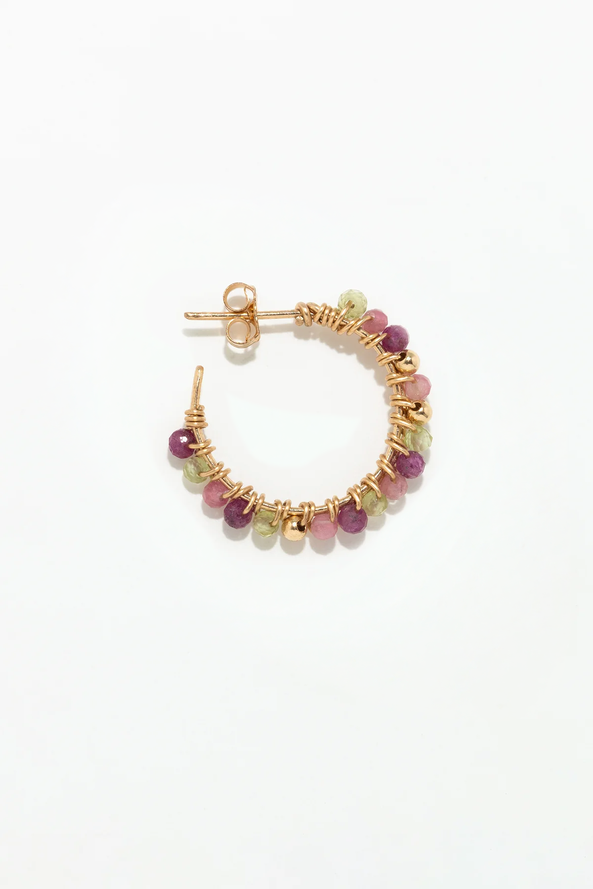 Medium-sized Frida Creole earrings - Liberty