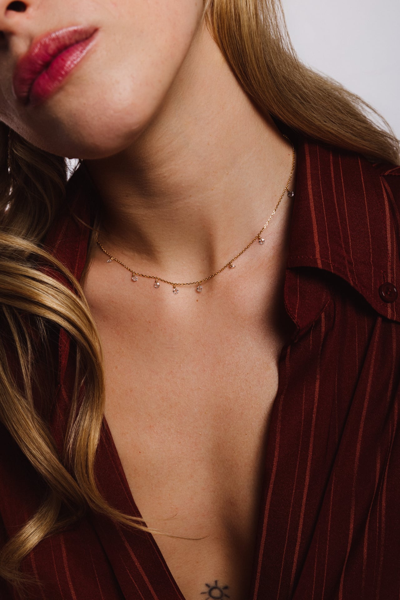 Eloïse Necklace – 750‰ Gold – White Diamond