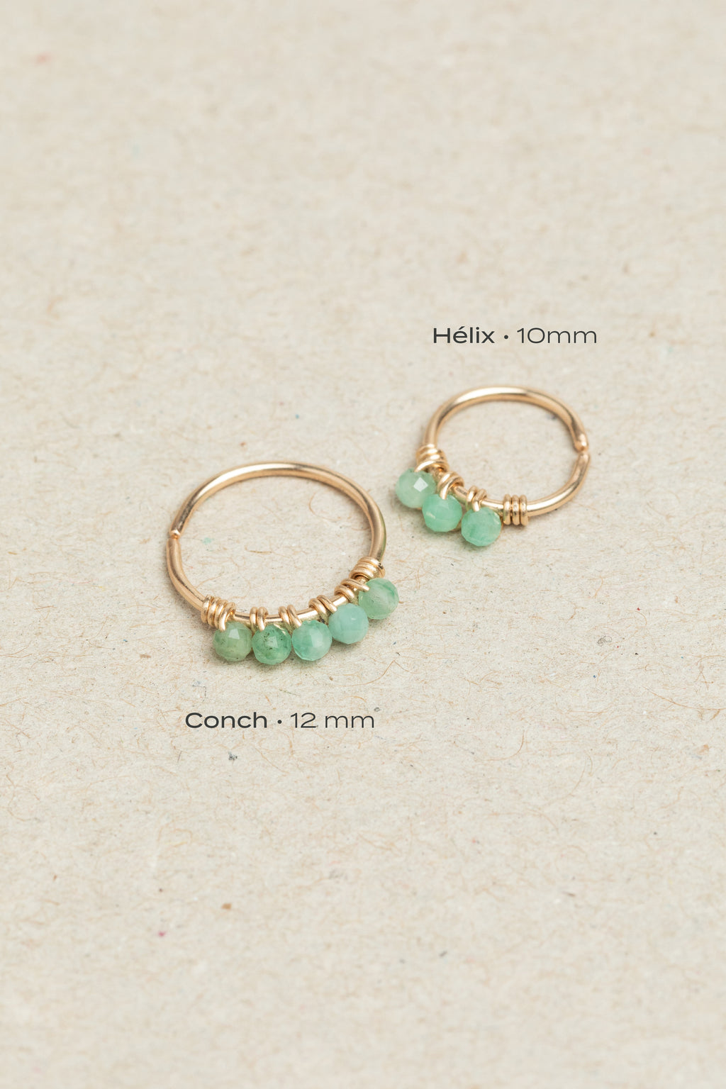 Diana Piercing - Emerald - 750‰ Gold