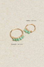Diana Piercing - Emerald - 750‰ Gold