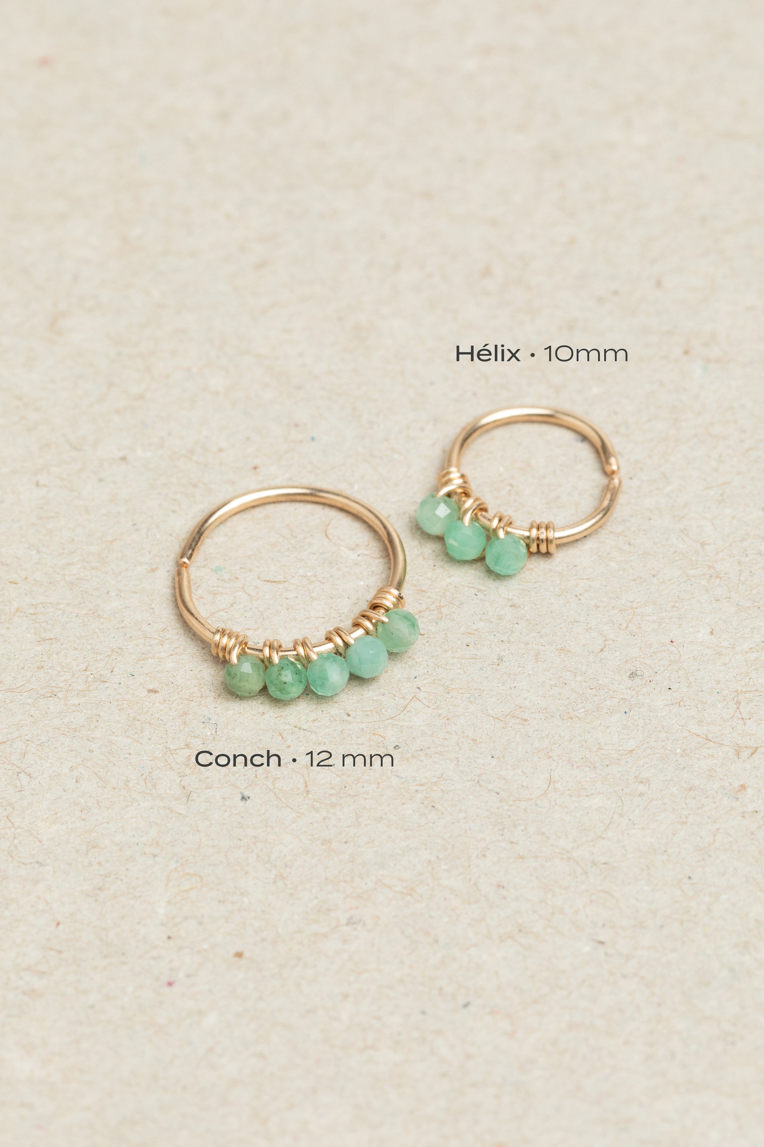 Diana Piercing - Emerald - 750‰ Gold