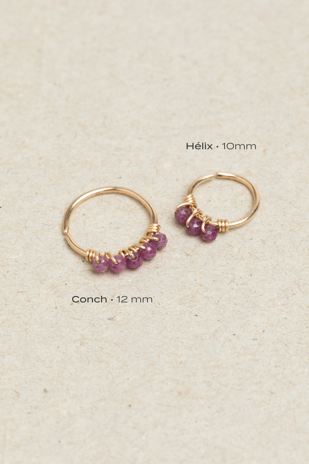 Diana Piercing - Ruby - 750‰ Gold