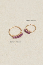Diana Piercing - Ruby - 750‰ Gold