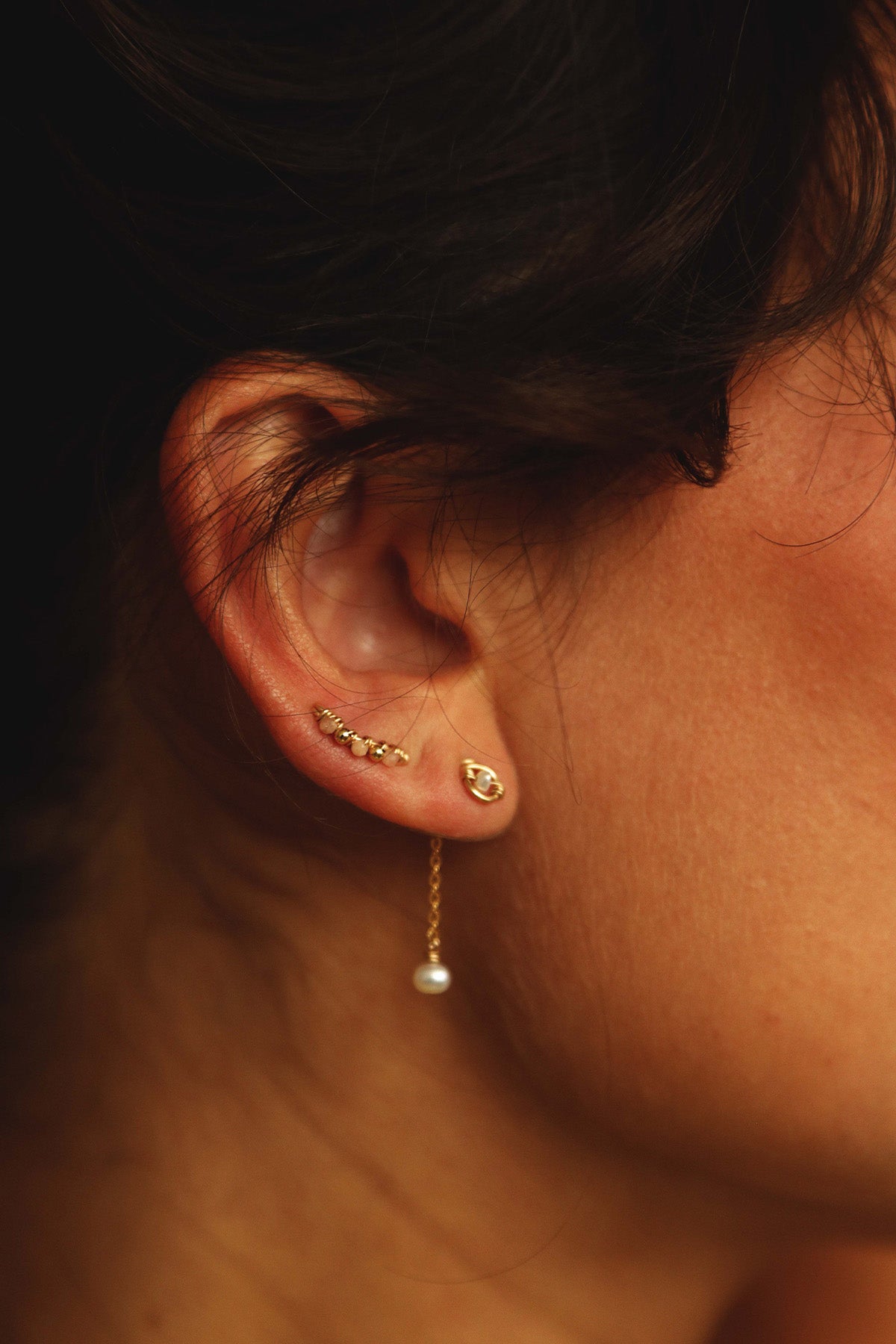 Puces Coquille - Cultured pearl