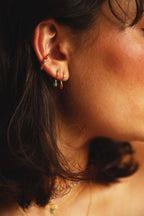 Stella mini hoop earrings