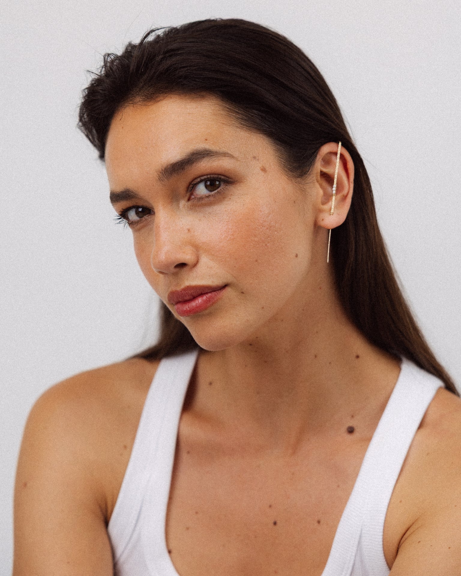 Through-earring - Cultured Pearl