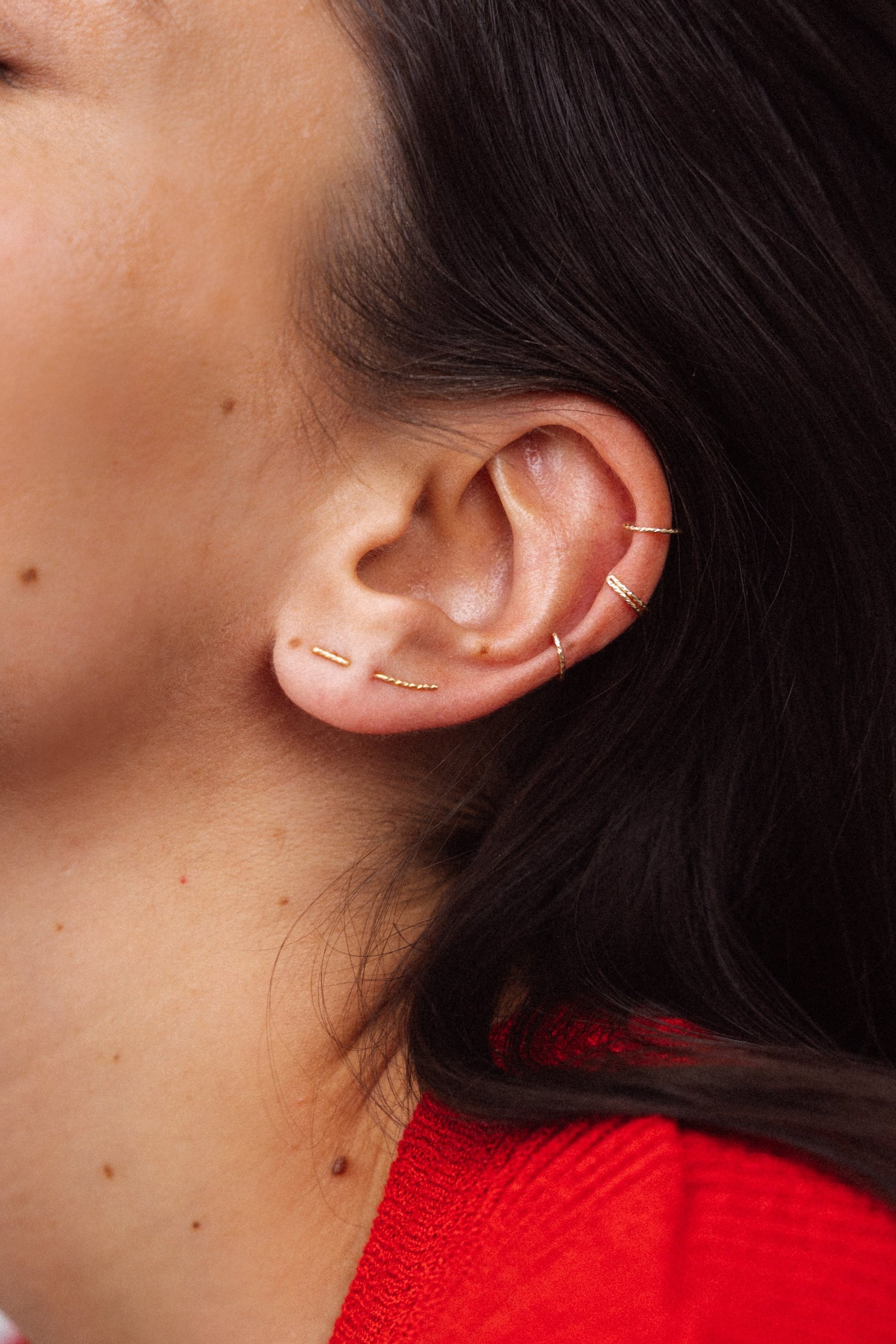 Triple helix faux piercing - Eclat