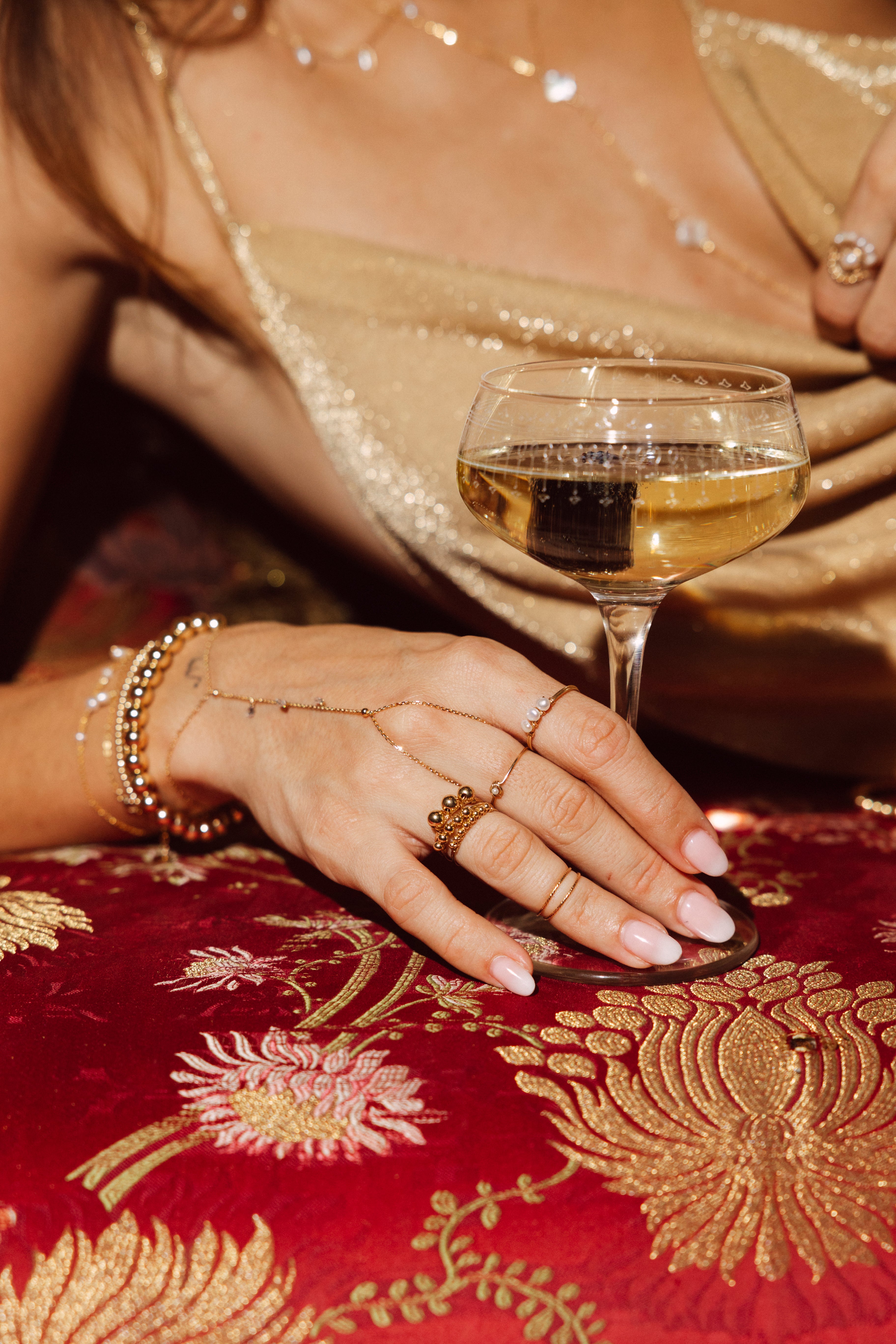 Button ring - Perle de culture