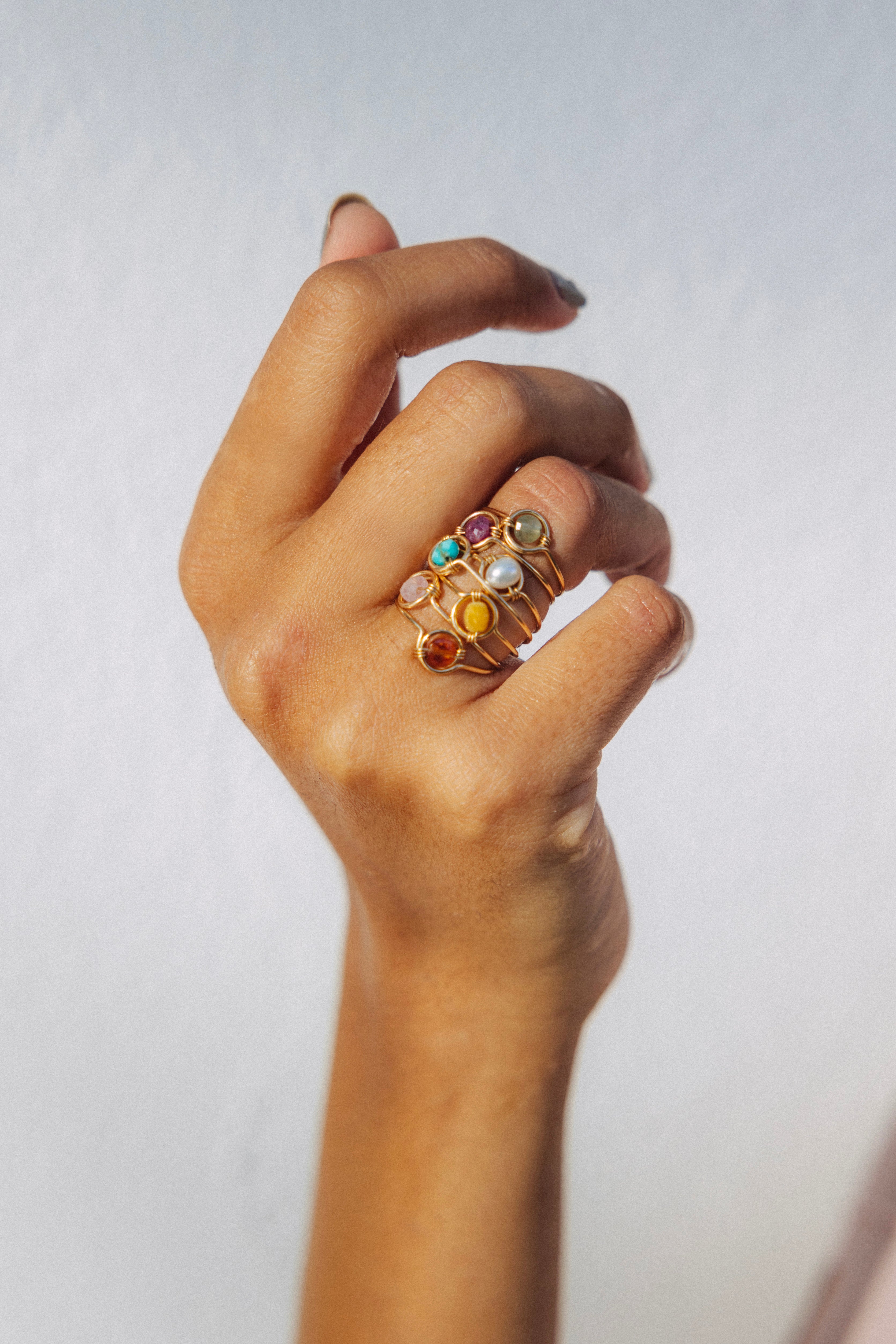 Swan Ring - Cultured pearl