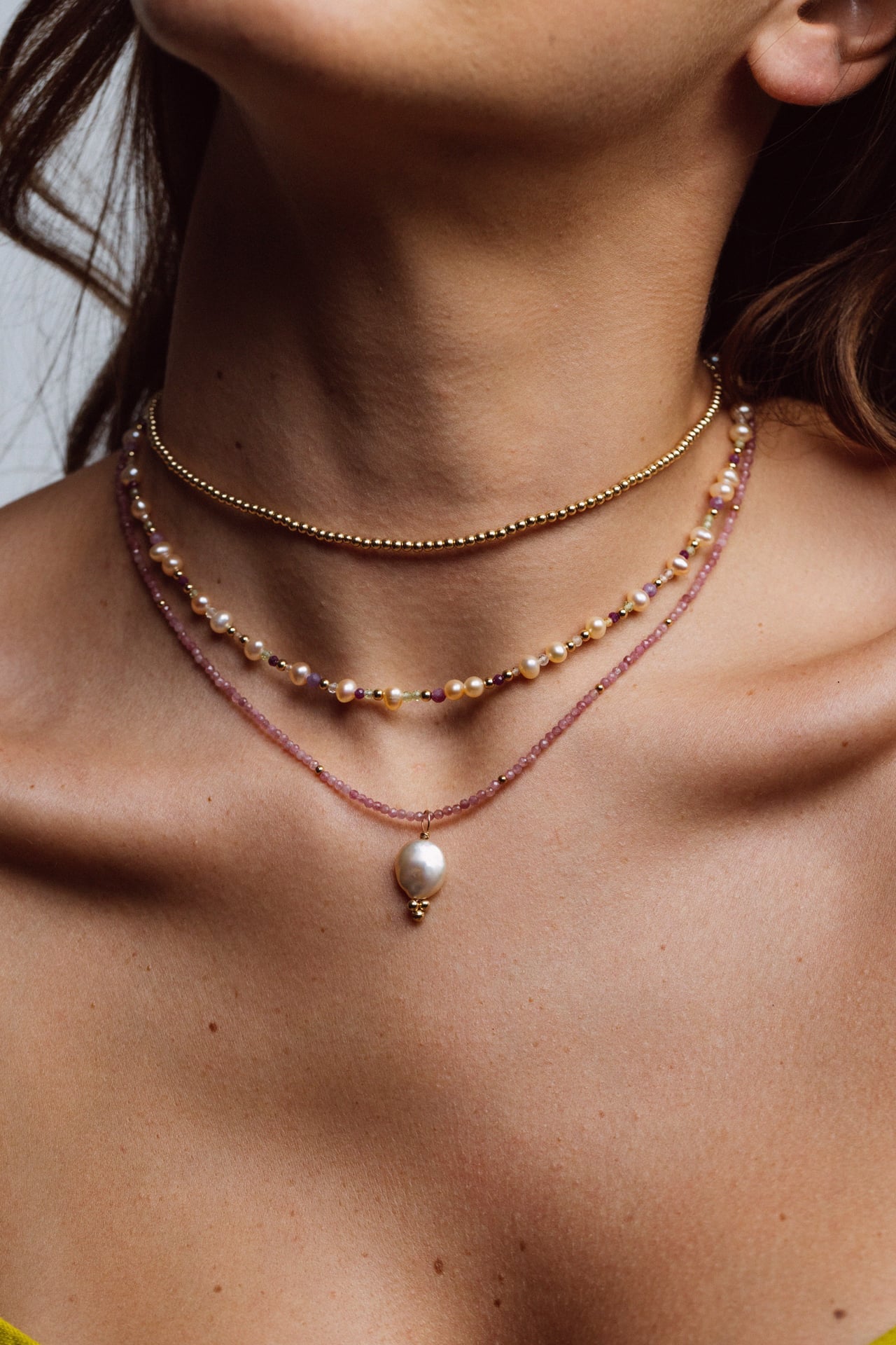 Queen Necklace 40cm - Tourmaline