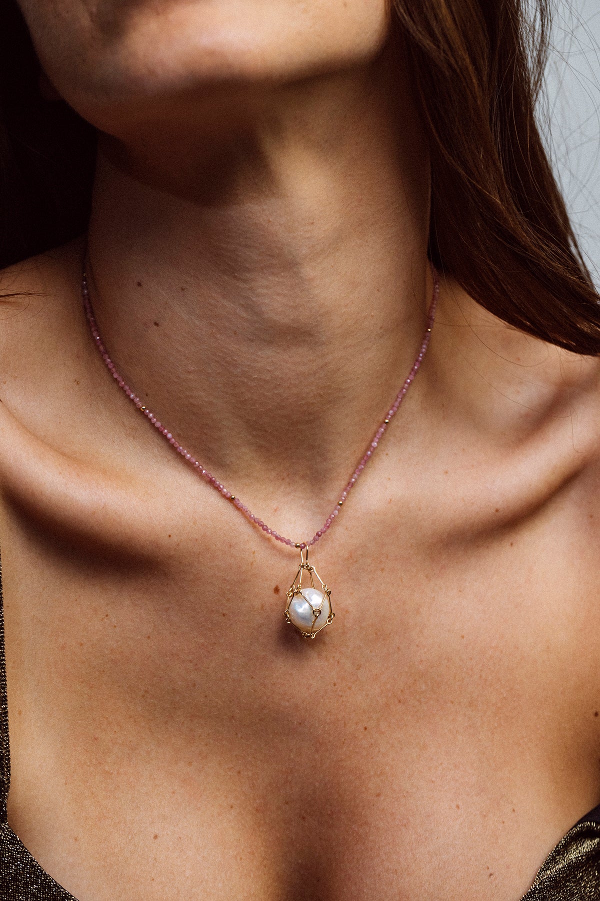 Queen Necklace 40cm - Tourmaline