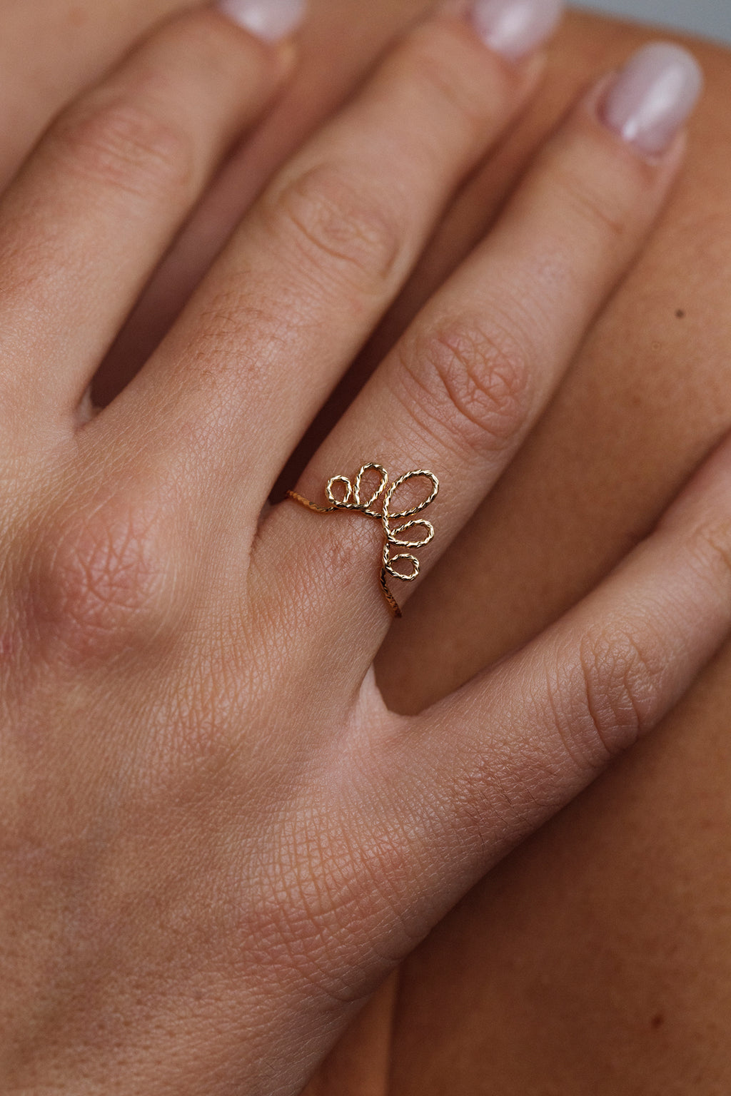 Sparkling Petal Ring