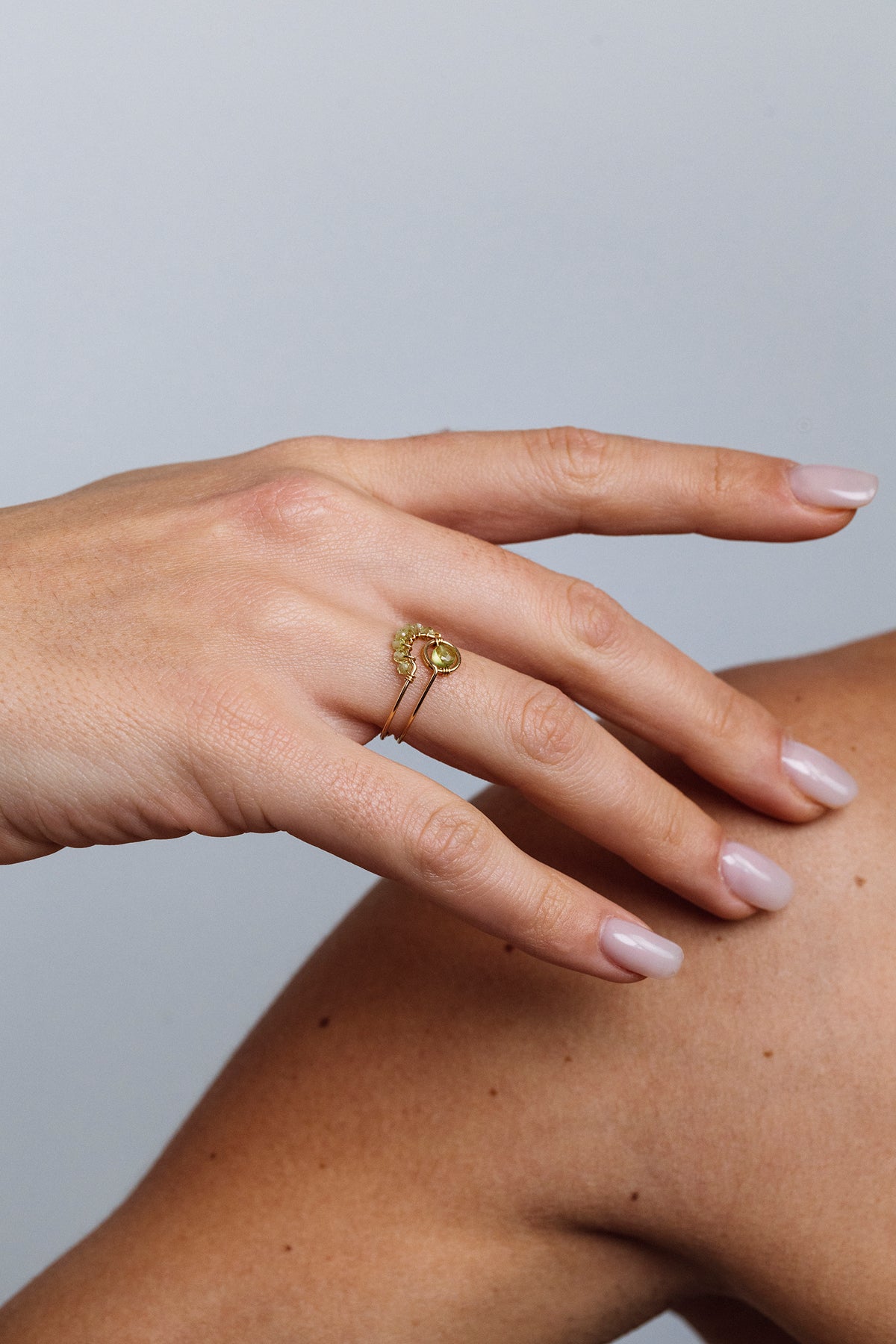 Swan Ring - Peridot