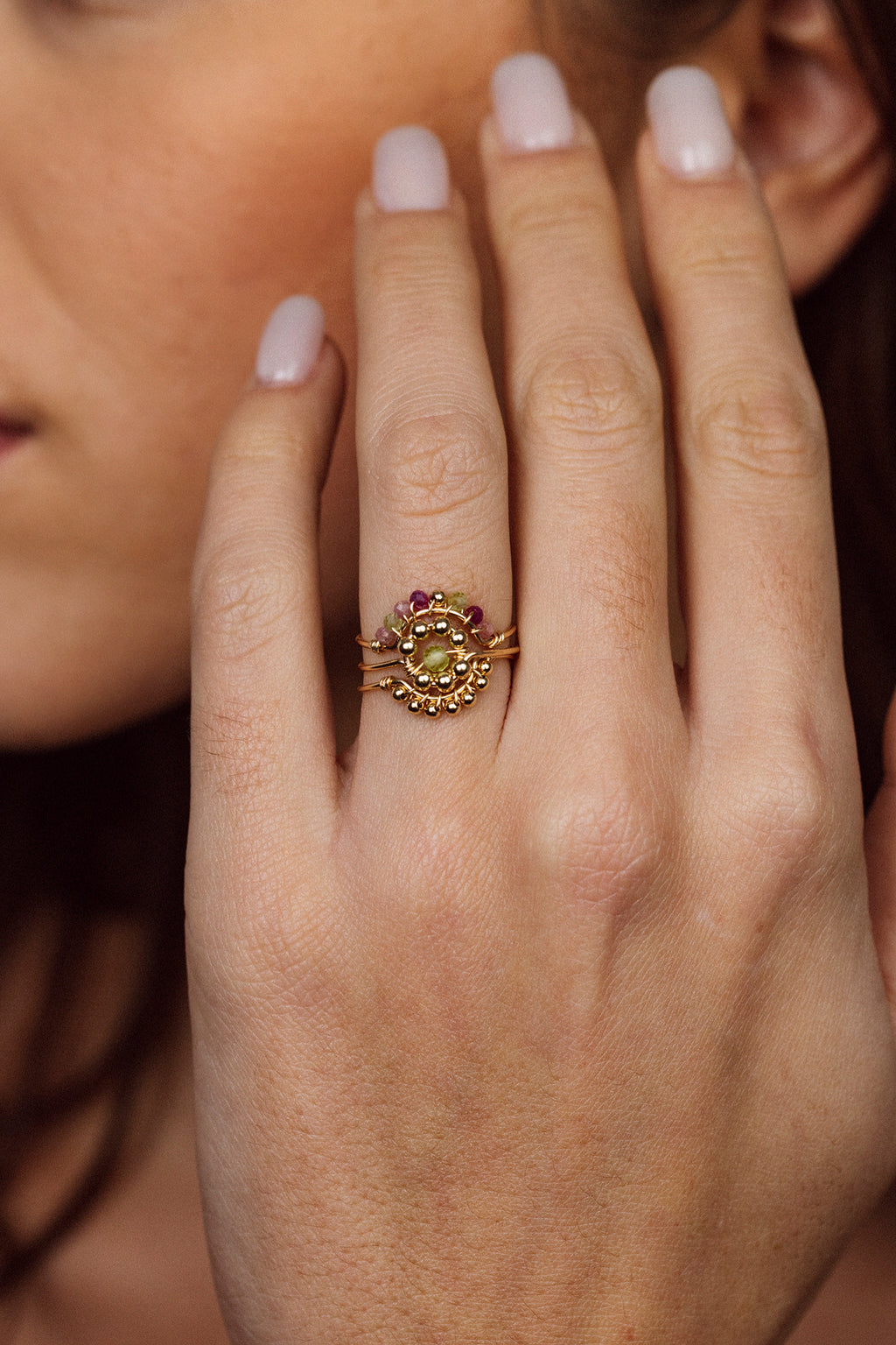 Daisy Ring - Peridot