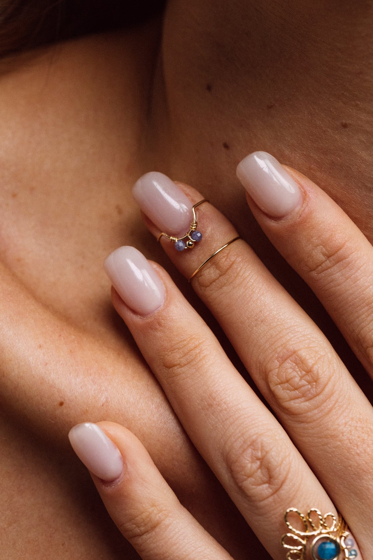 Weaving Nail Ring - Tanzanite