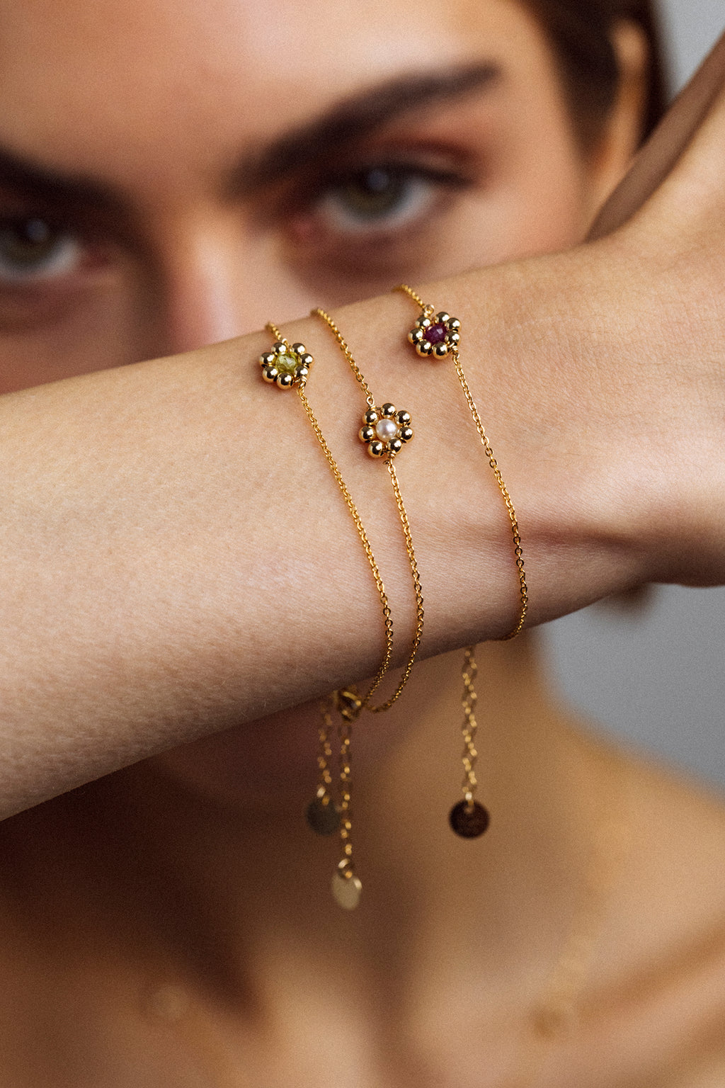 Daisy Bracelet - Ruby