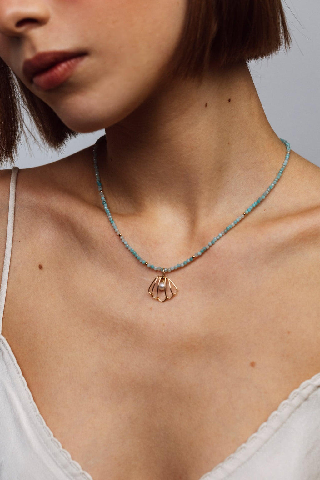 Queen Necklace 40cm - Amazonite