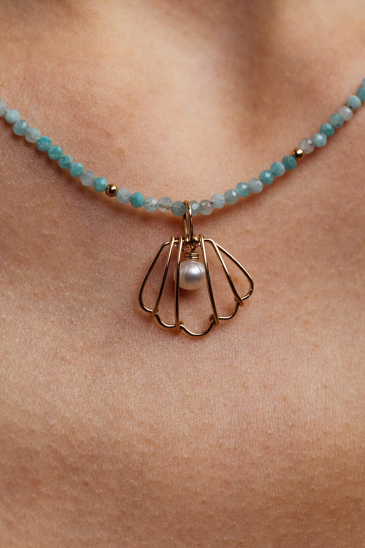 Marina Pendant and Stud Set