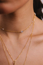 Swan Necklace Bracelet - Mother of Pearl